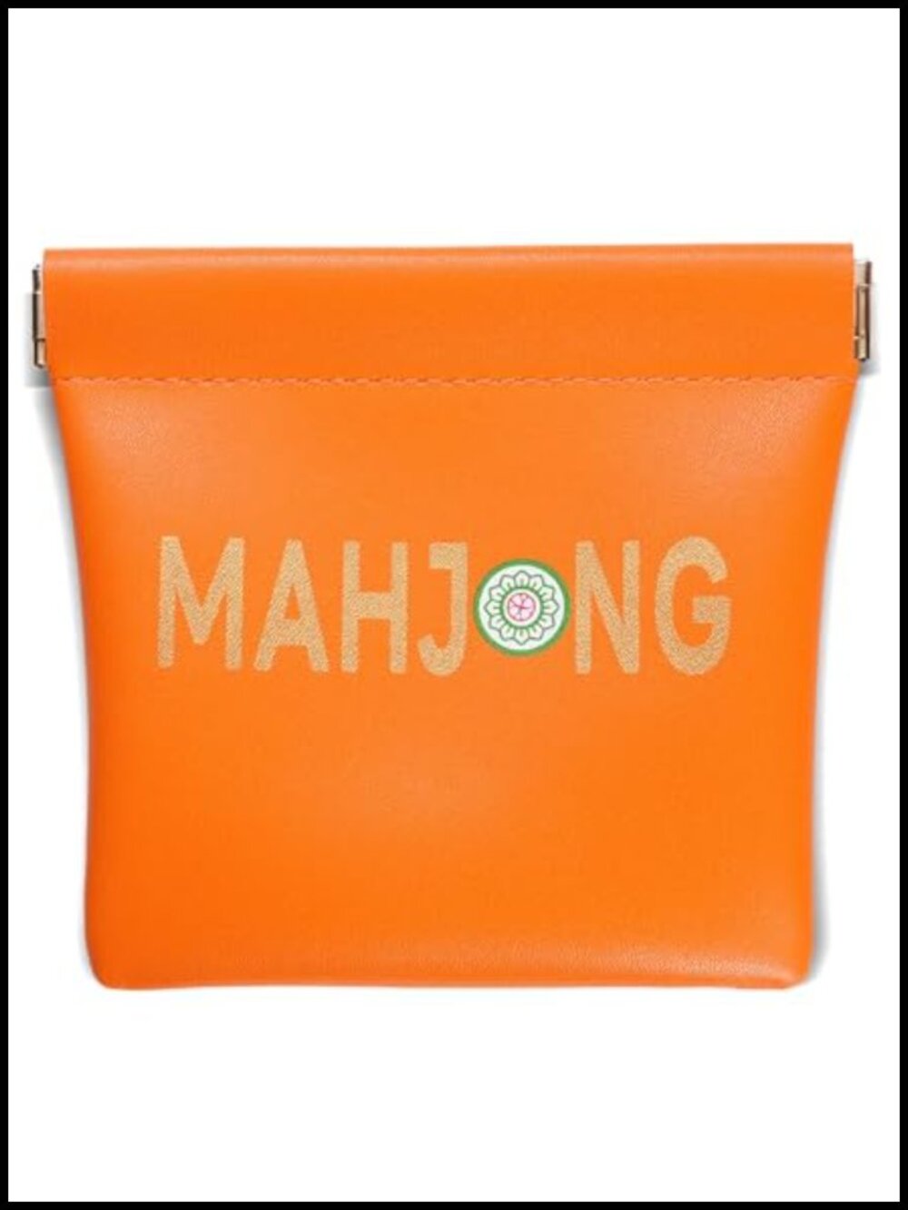 Vegan Leather Mahjong Dice Bag, Pouch for Tiles, Coins, Travel